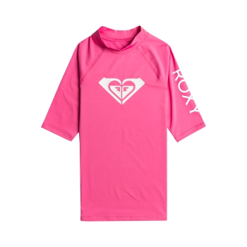 ROXY LYCRA MANICA CORTA WHOLE HEART RAGAZZA UPF50 PINK
