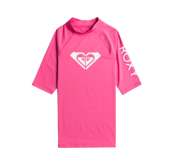 ROXY LYCRA MANICA CORTA WHOLE HEART RAGAZZA UPF50 PINK