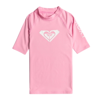 ROXY LYCRA MANICA CORTA WHOLE HEART RAGAZZA UPF50 PINK PRISM