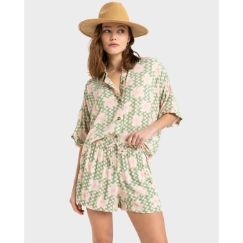 ROXY PANTALONCINO SHORT LEKEITIO BREAK HIGH PRINTED BASIL PARTY WAVES