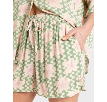 ROXY PANTALONCINO SHORT LEKEITIO BREAK HIGH PRINTED BASIL PARTY WAVES