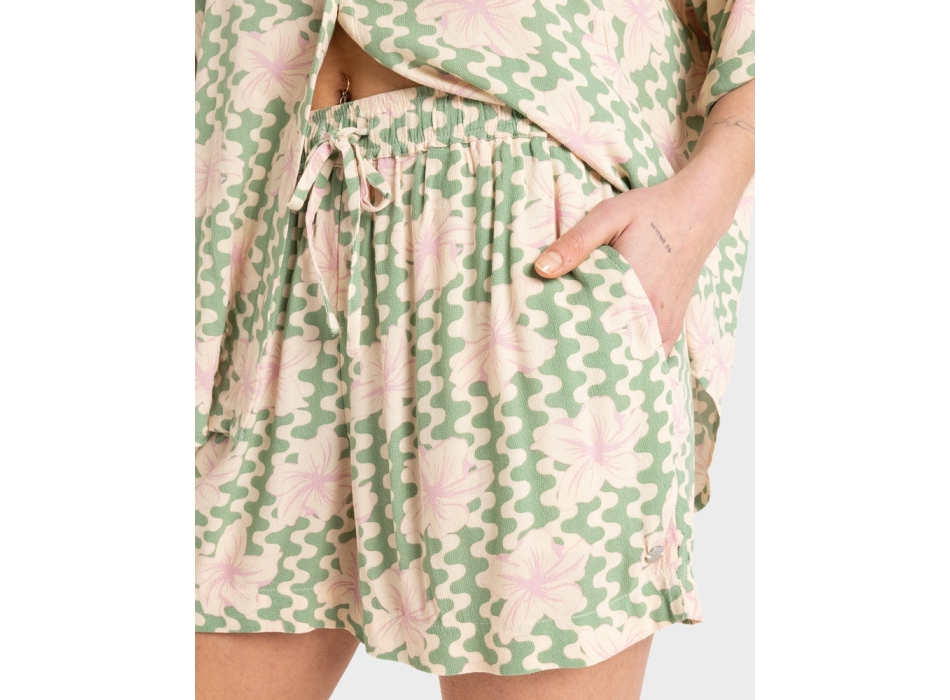 ROXY PANTALONCINO SHORT LEKEITIO BREAK HIGH PRINTED BASIL PARTY WAVES