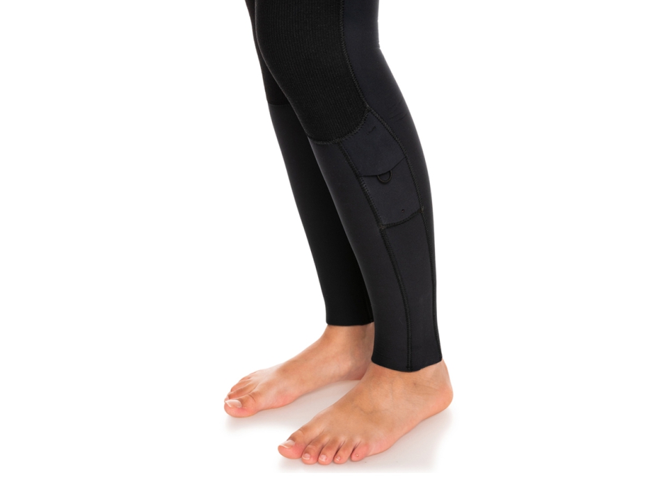 ROXY SWELL SERIES 5/4/3 FRONT ZIP MUTA INTERA CON CAPPUCCIO DONNA JET BLACK