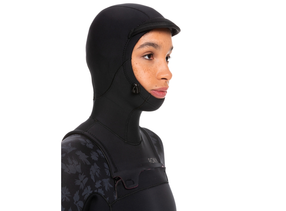 ROXY SWELL SERIES 5/4/3 FRONT ZIP MUTA INTERA CON CAPPUCCIO DONNA JET BLACK