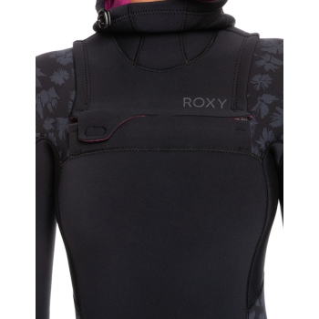 ROXY SWELL SERIES 5/4/3 FRONT ZIP MUTA INTERA CON CAPPUCCIO DONNA JET BLACK