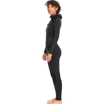 ROXY SWELL SERIES 5/4/3 FRONT ZIP MUTA INTERA CON CAPPUCCIO DONNA JET BLACK