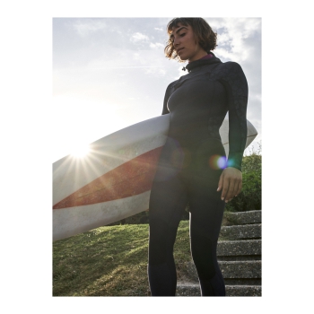 ROXY SWELL SERIES 5/4/3 FRONT ZIP MUTA INTERA CON CAPPUCCIO DONNA JET BLACK