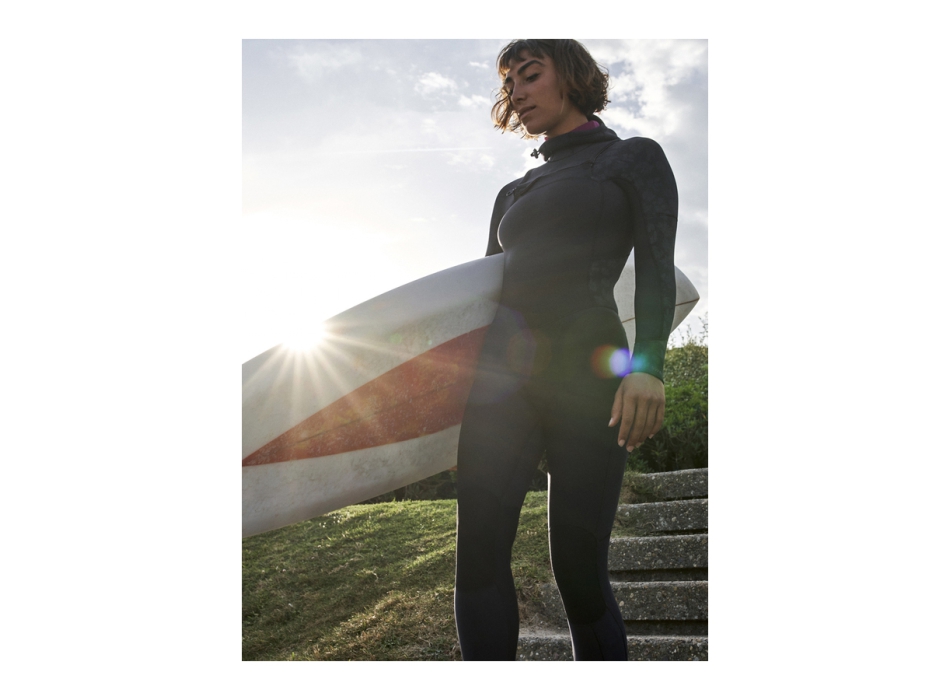 ROXY SWELL SERIES 5/4/3 FRONT ZIP MUTA INTERA CON CAPPUCCIO DONNA JET BLACK
