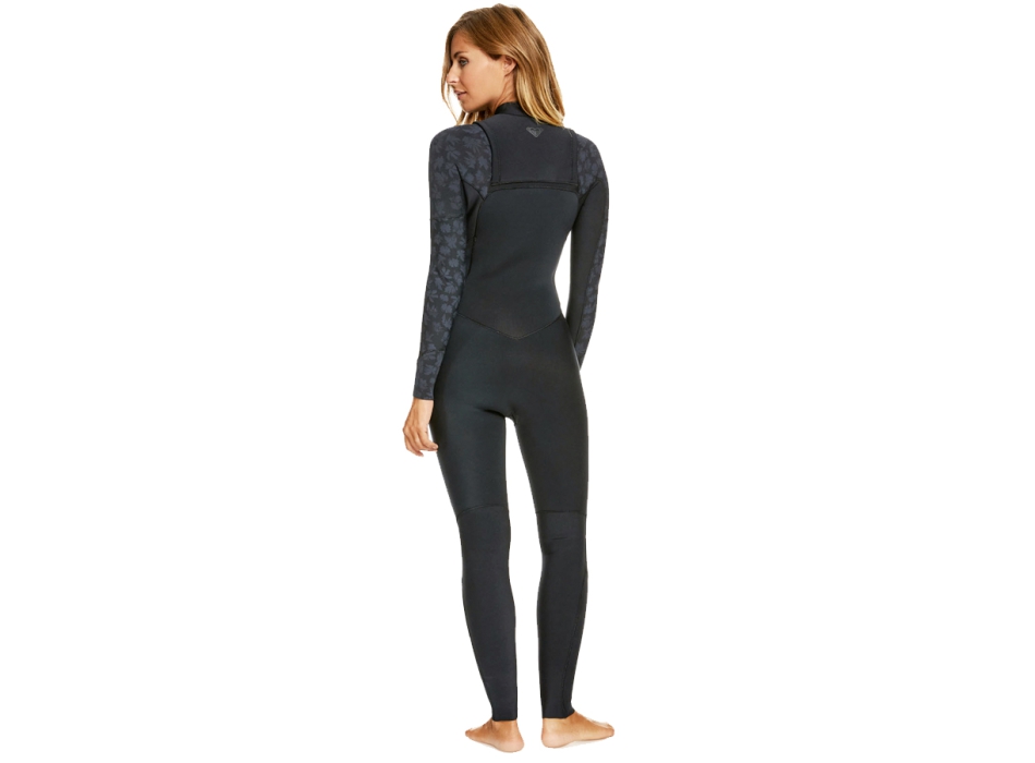 ROXY SWELL SERIES 5/4/3  MUTA DONNA FRONT ZIP BLACK