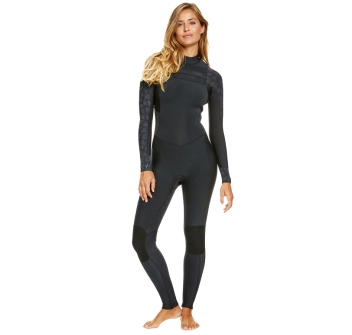 ROXY SWELL SERIES 5/4/3  MUTA DONNA FRONT ZIP BLACK