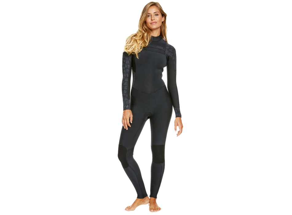 ROXY SWELL SERIES 5/4/3  MUTA DONNA FRONT ZIP BLACK