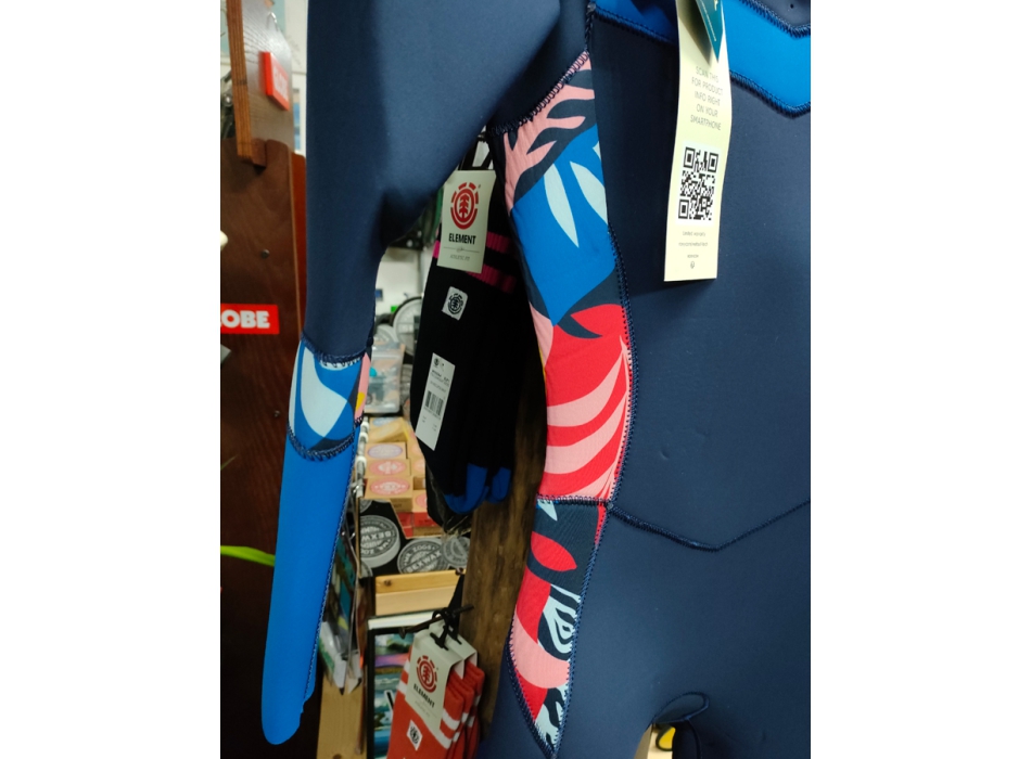 ROXY SYNCRO 4/3 FRONT ZIP MUTA INTERA DONNA NAVY NIGHTS