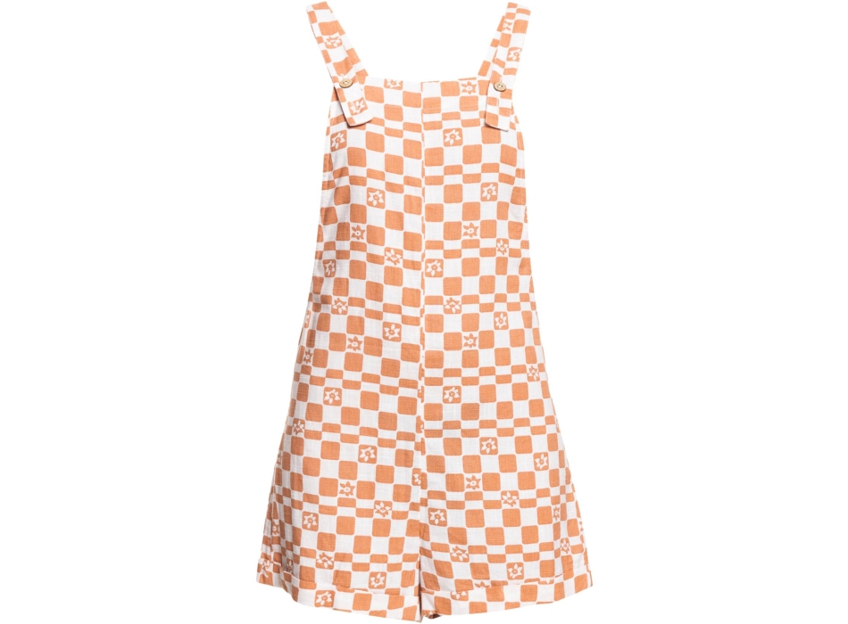 ROXY VESTITO MIDNIGHT SKY CHECK SNOW WHITE SOL POWER