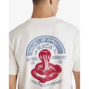 RVCA KEEP CHARMER T-SHIRT ANTIQUE WHITE