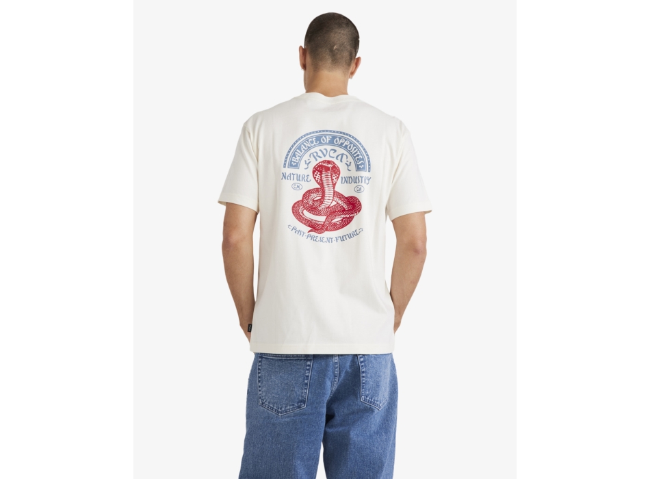 RVCA KEEP CHARMER T-SHIRT ANTIQUE WHITE
