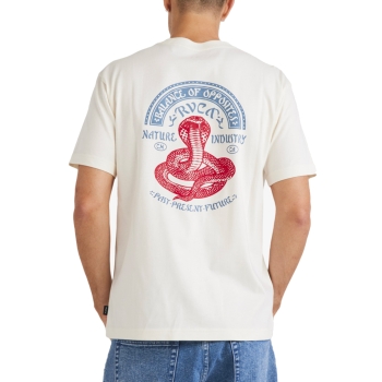 RVCA KEEP CHARMER T-SHIRT ANTIQUE WHITE