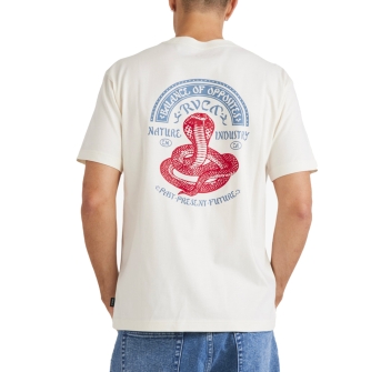 RVCA KEEP CHARMER T-SHIRT ANTIQUE WHITE