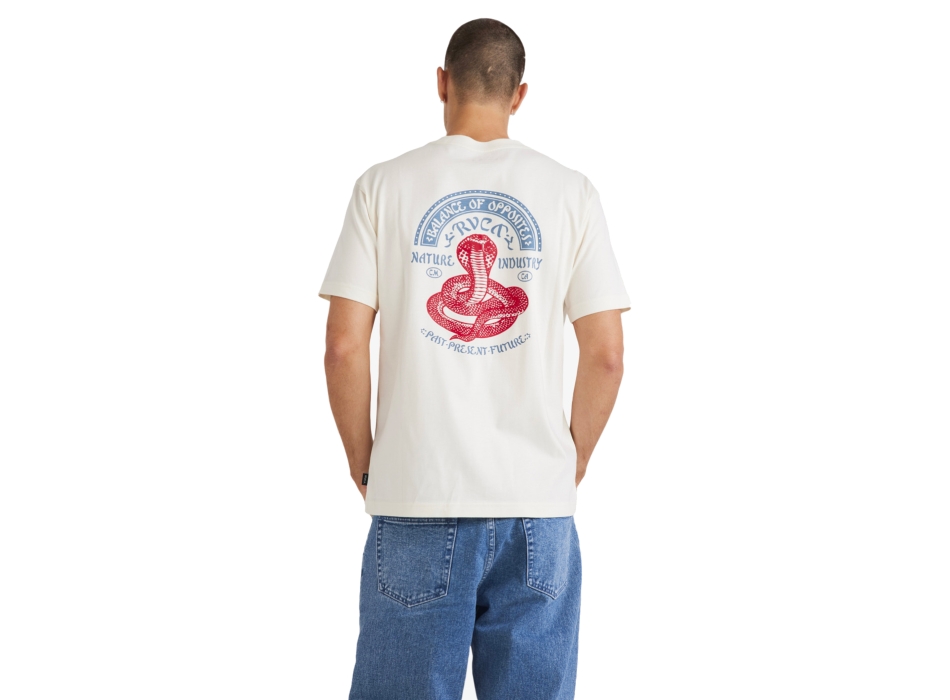 RVCA KEEP CHARMER T-SHIRT ANTIQUE WHITE