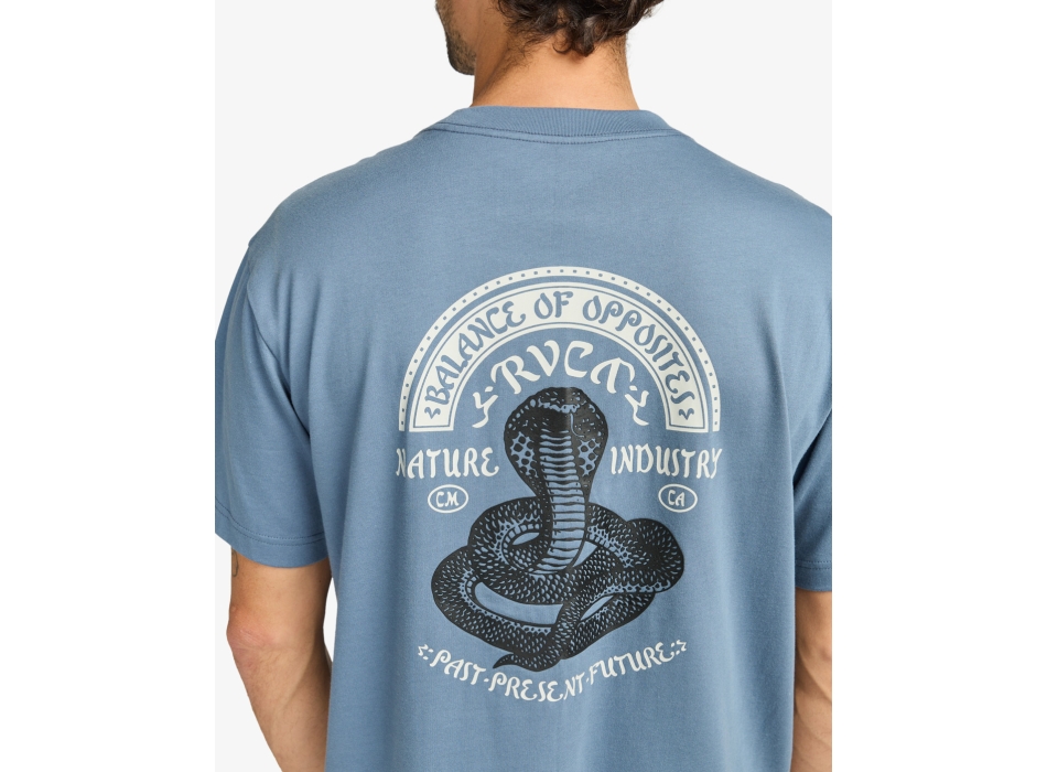 RVCA KEEP CHARMER T-SHIRT VINTAGE NAVY