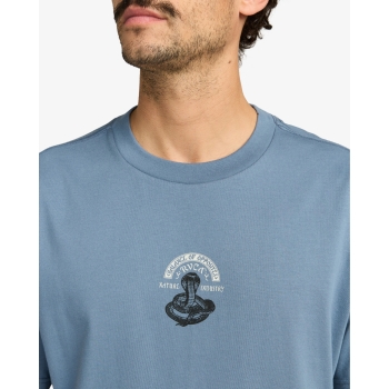 RVCA KEEP CHARMER T-SHIRT VINTAGE NAVY