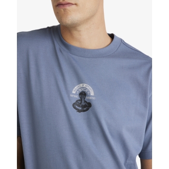 RVCA KEEP CHARMER T-SHIRT VINTAGE NAVY