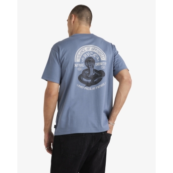 RVCA KEEP CHARMER T-SHIRT VINTAGE NAVY