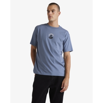 RVCA KEEP CHARMER T-SHIRT VINTAGE NAVY