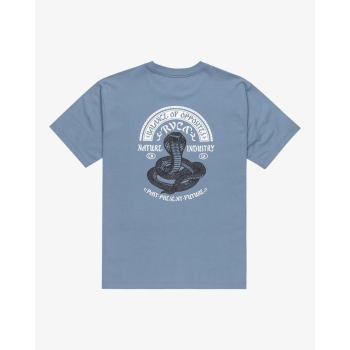 RVCA KEEP CHARMER T-SHIRT VINTAGE NAVY