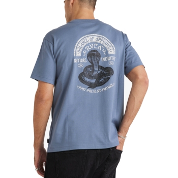 RVCA KEEP CHARMER T-SHIRT VINTAGE NAVY