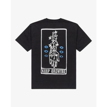 RVCA KEEP GROWING T-SHIRT BLACK