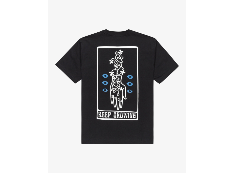 RVCA KEEP GROWING T-SHIRT BLACK