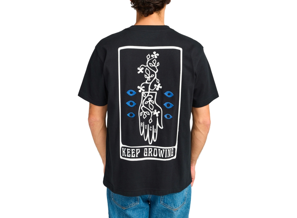 RVCA KEEP GROWING T-SHIRT BLACK
