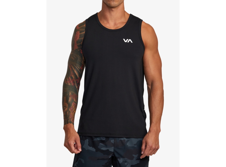RVCA VA SPORT CANOTTA BLACK