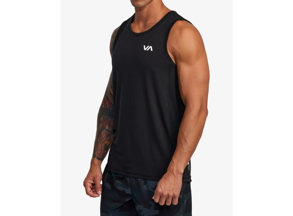 RVCA VA SPORT CANOTTA BLACK