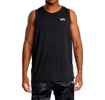 RVCA VA SPORT CANOTTA BLACK