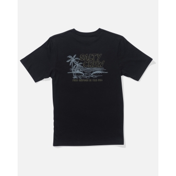 SALTY CREW A FRAME T-SHIRT BLACK