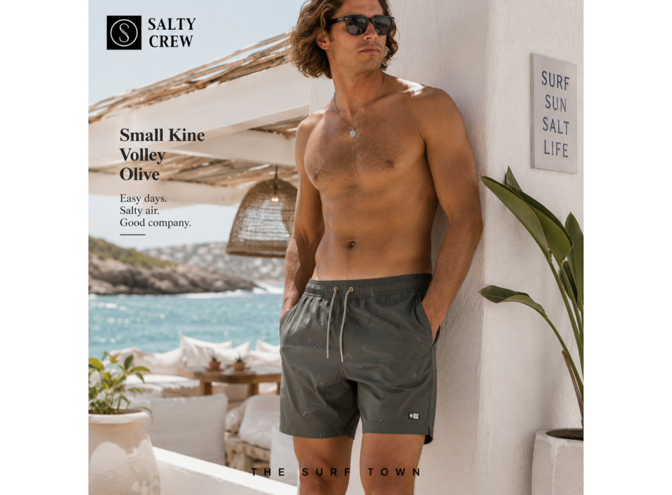 SALTY CREW ATLAS VOLLEY 17" BONE BROWN