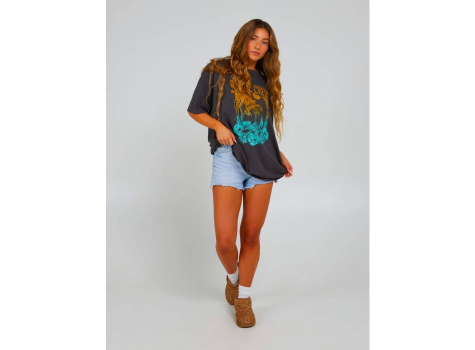 SALTY CREW BIG WAVE COVER UP TEE CHARCOAL