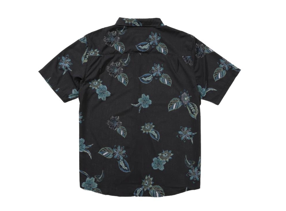 SALTY CREW BREEZER PERF BUTTON UP CAMICIA MANICHE CORTE UPF50+ PHANTOM