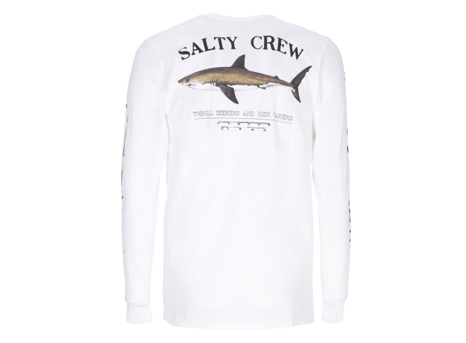 SALTY CREW BRUCE LYCRA MANICHE LUNGHE WHITE