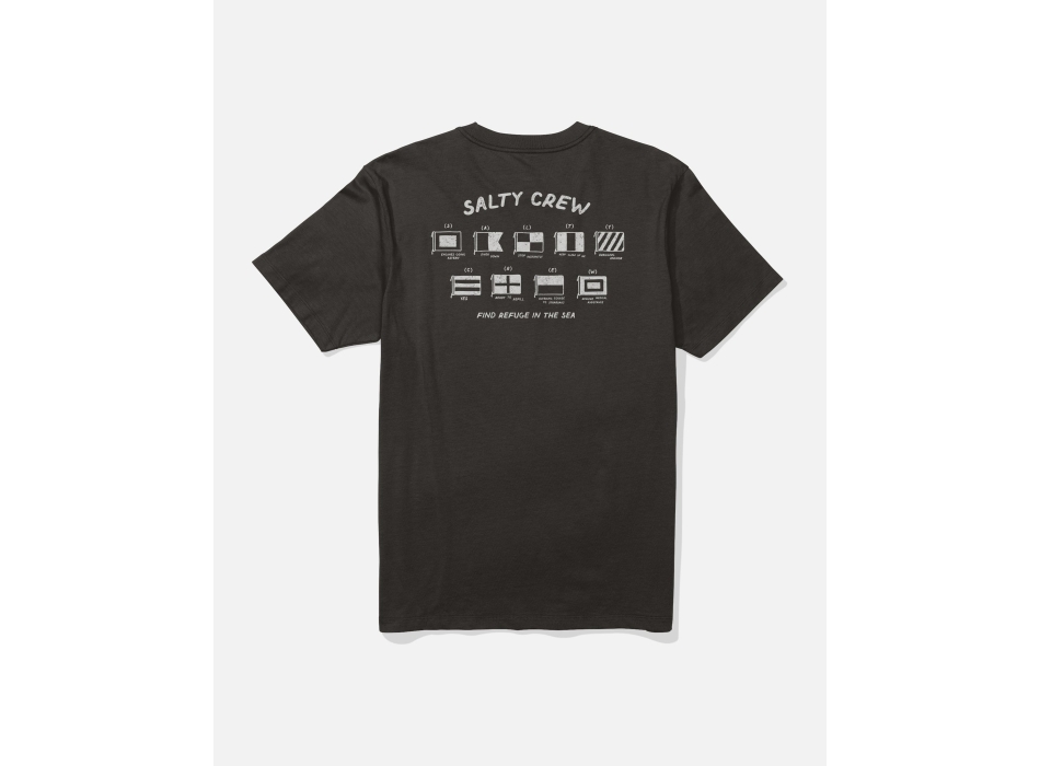 SALTY CREW CALL SIGN T-SHIRT BLACK