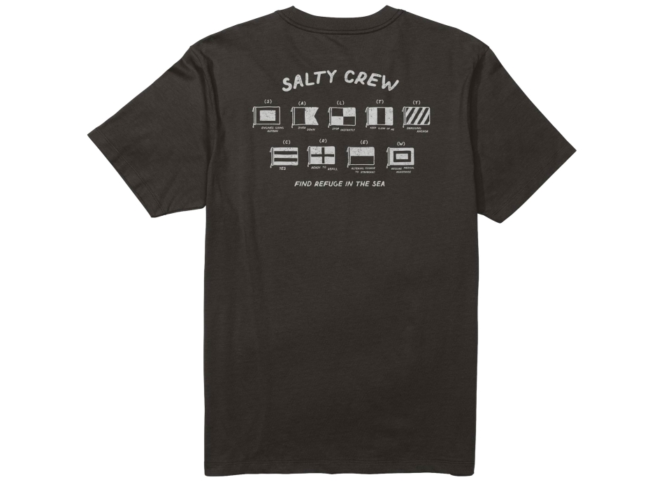SALTY CREW CALL SIGN T-SHIRT BLACK