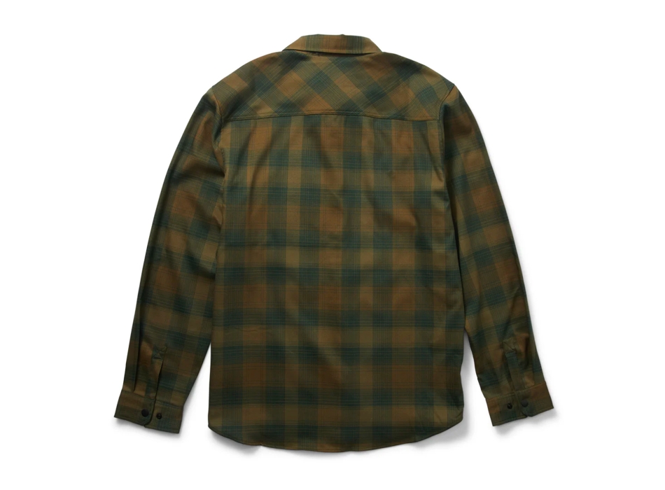 SALTY CREW CAMICIA IN FLANELLA FATHOM TECH EARTH