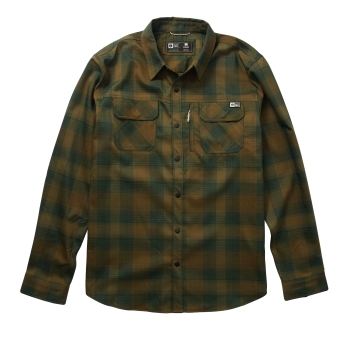 SALTY CREW CAMICIA IN FLANELLA FATHOM TECH EARTH