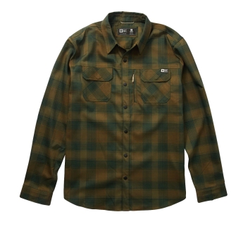 SALTY CREW CAMICIA IN FLANELLA FATHOM TECH EARTH