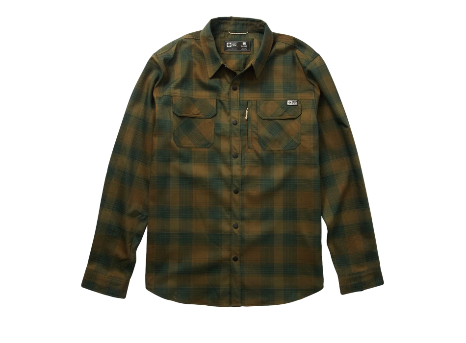 SALTY CREW CAMICIA IN FLANELLA FATHOM TECH EARTH