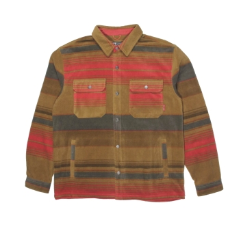 SALTY CREW CAMICIA PILE KEEL POLAR SHIRT WASHED RED