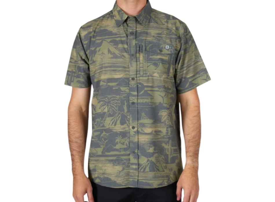 SALTY CREW CEDROS CAMICIA MANICHE CORTE UPF40+