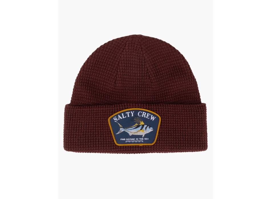 SALTY CREW COASTAL BEANIE BURGUNDY