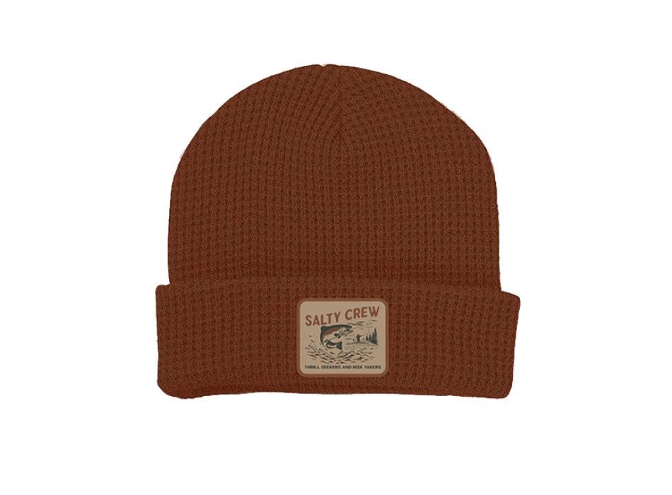 SALTY CREW COASTAL BEANIE FRIAR BROWN